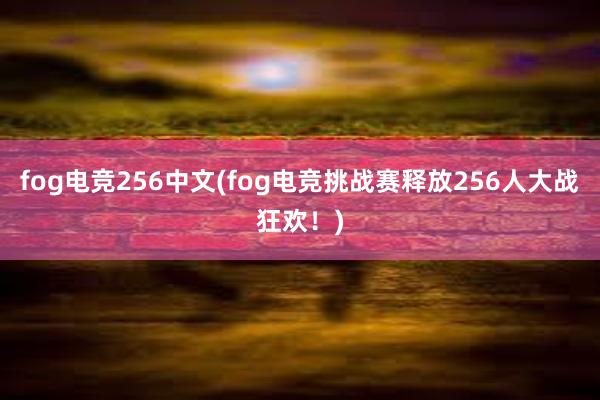 fog电竞256中文(fog电竞挑战赛释放256人大战狂欢！)