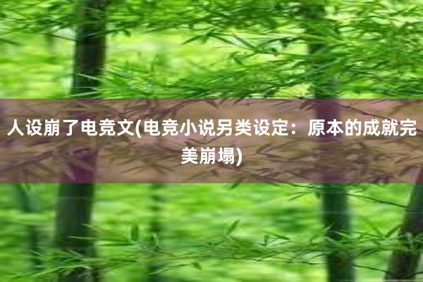 人设崩了电竞文(电竞小说另类设定：原本的成就完美崩塌)