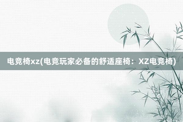 电竞椅xz(电竞玩家必备的舒适座椅：XZ电竞椅)