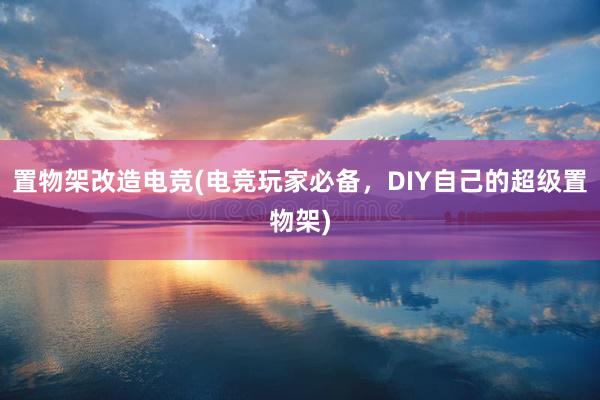 置物架改造电竞(电竞玩家必备，DIY自己的超级置物架)