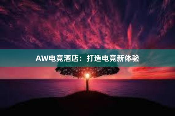 AW电竞酒店：打造电竞新体验