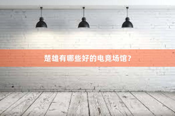 楚雄有哪些好的电竞场馆？