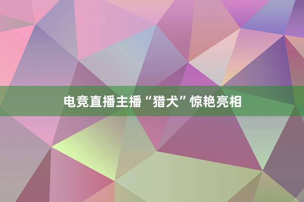 电竞直播主播“猎犬”惊艳亮相